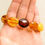 Thumbnail: Medium size multicolor olives amber bracelet