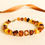 Thumbnail: Mix color natural cubes genuine amber every day bracelet