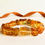 Thumbnail: Large cognac color rectangle beads elastic statement bracelet