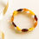 Thumbnail: Medium size multicolor olives amber bracelet