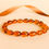 Thumbnail: Small oval beads cognac color amber bracelet