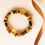 Thumbnail: Multicolor amber beans and chips everyday elastic bracelet