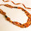 Thumbnail: Long cognac colors natural beans amber necklace