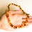 Thumbnail: Multicolor genuine amber natural cube shape beads necklace