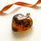 Thumbnail: Very large cognac and green colors natural amber heart pendant