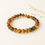 Thumbnail: Green baroque natural amber bracelet for everyday