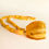 Thumbnail: Not heated amber matt yellow/ antique orange colors rectangle pendant necklace