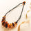 Thumbnail: Natural Baltic amber large mix color chips necklace