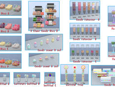Candy House Decor Set