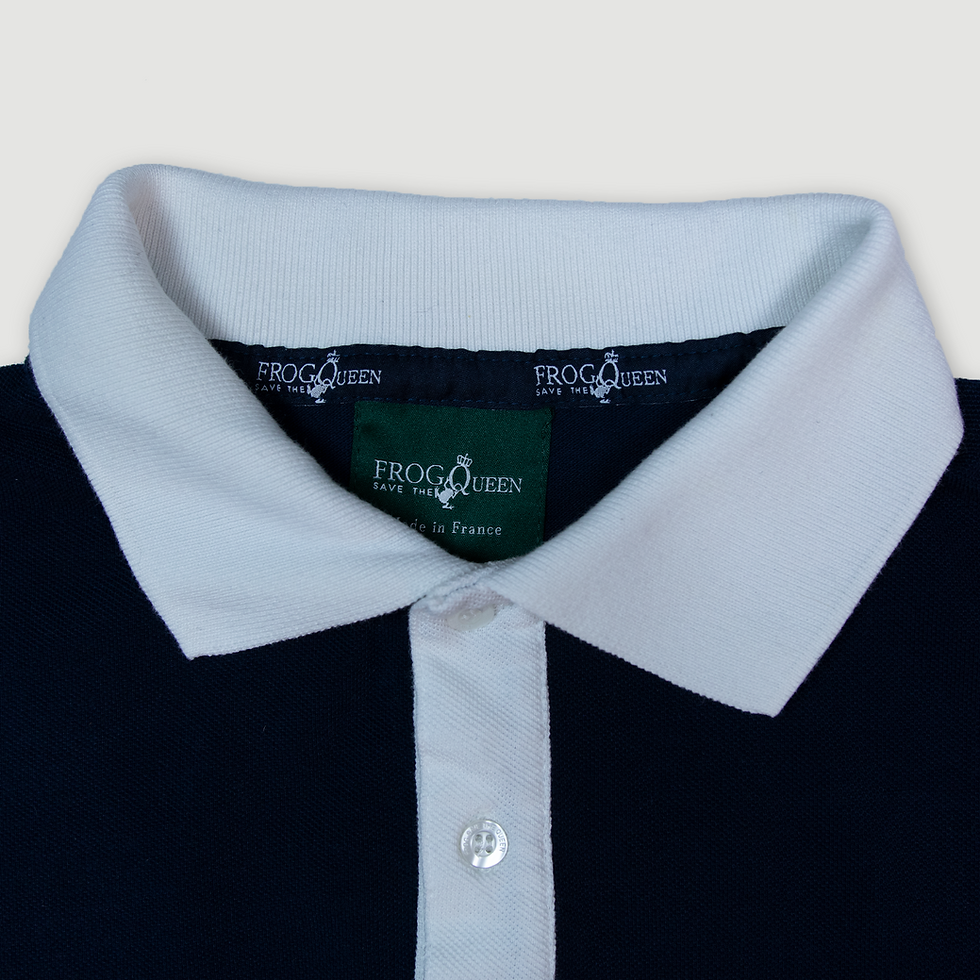 Thumbnail: Polo Harry Bleu Marine et Blanc