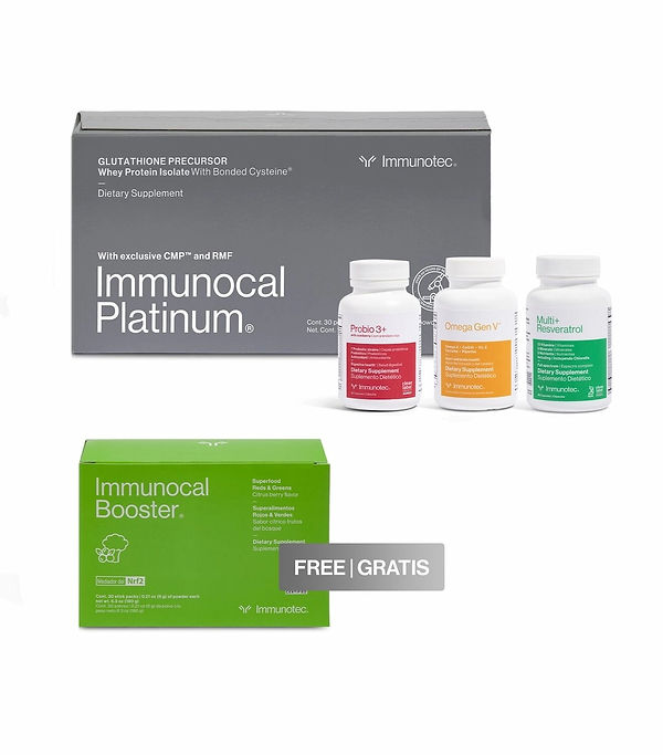Immunotec- Immunocal Platinum, Immunocal Greens Booster