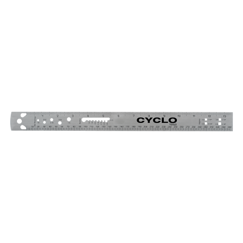 Cyclo 'Advanced' Stainless Steel Spoke Ruler