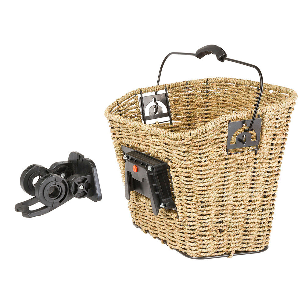 M-Wave Front Ratan Basket with QR Bracket
