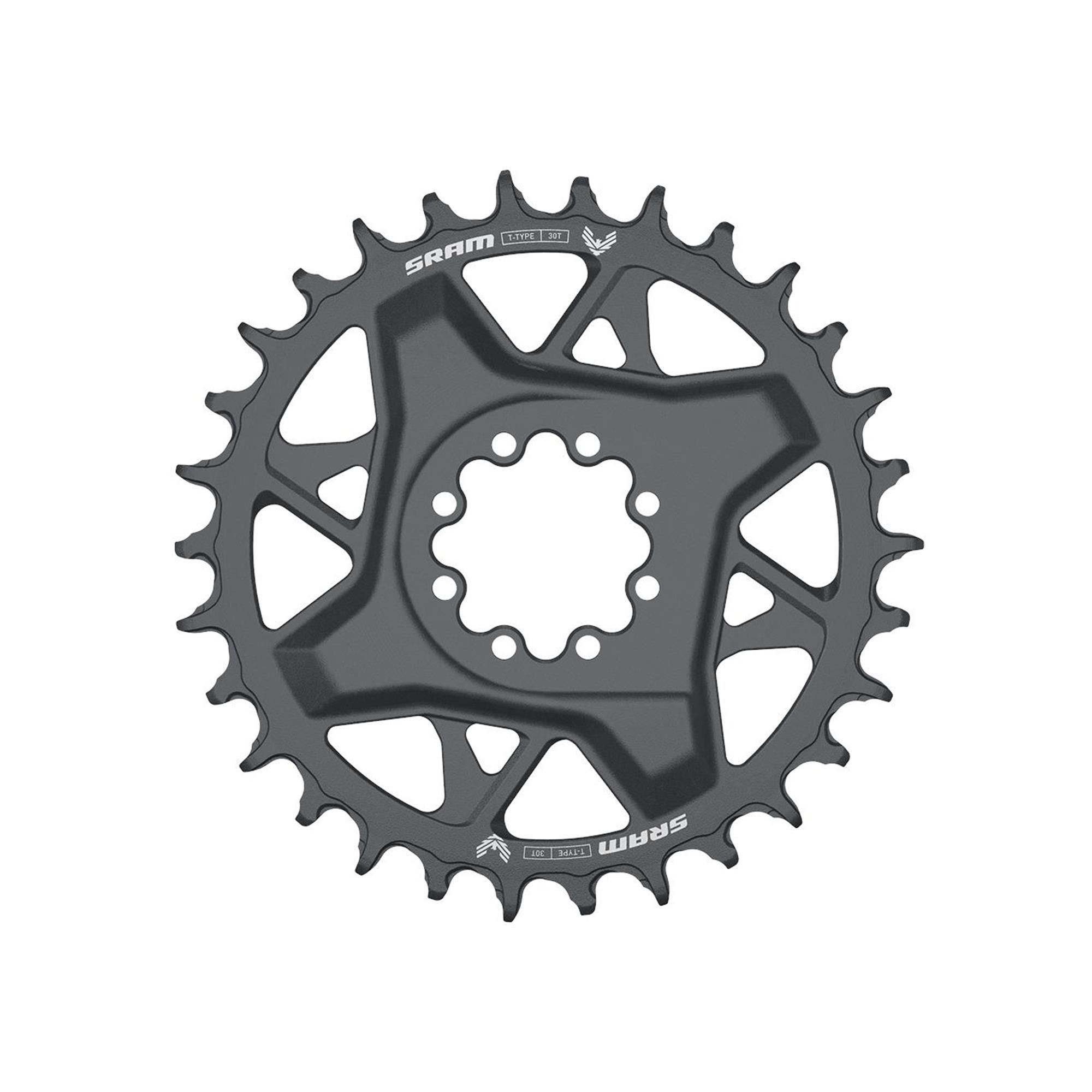 SRAM - Chain Ring T-Type Direct Mount 3mm Offset Eagle (Including 8 Bolts) Dark