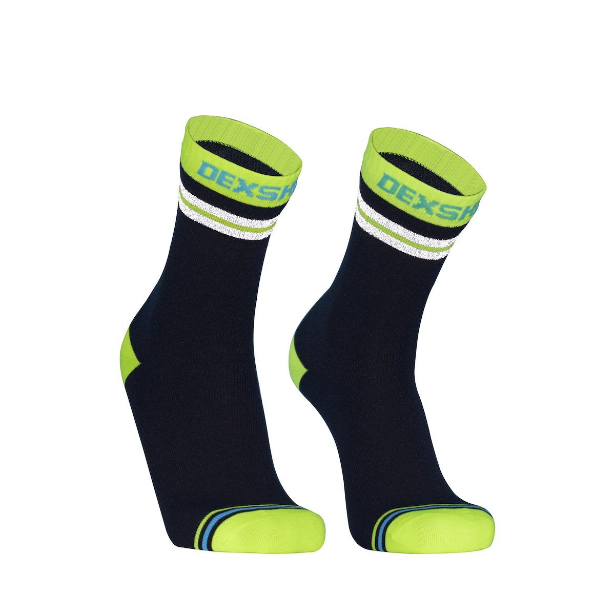 Dexshell Pro Visibility Socks Hi-Vis Yellow stripe S