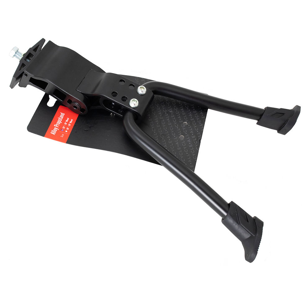 Thumbnail: KranX Alloy Double Leg Center Mount Bicycle Kickstand Black Finish