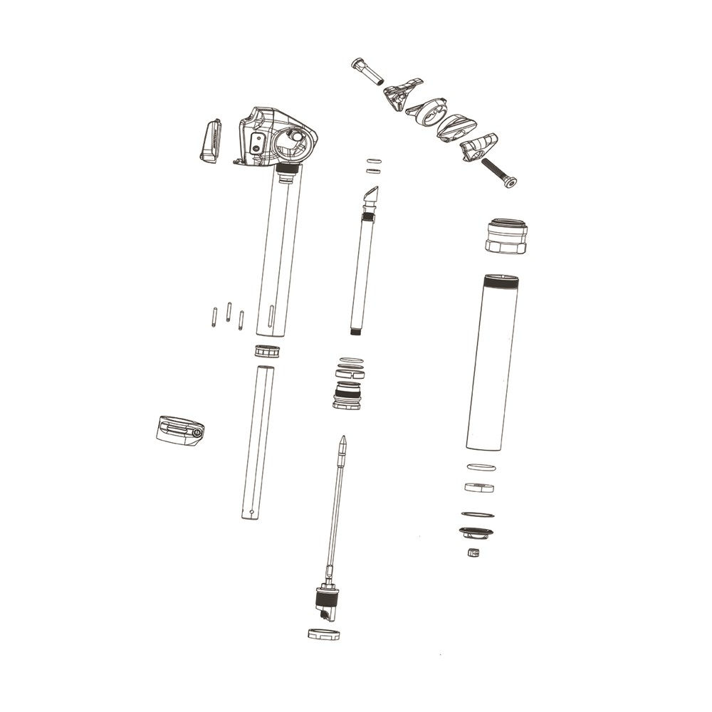 RockShox Spare - SeatPost Service Hose Barb Reverb Post, Qty 1