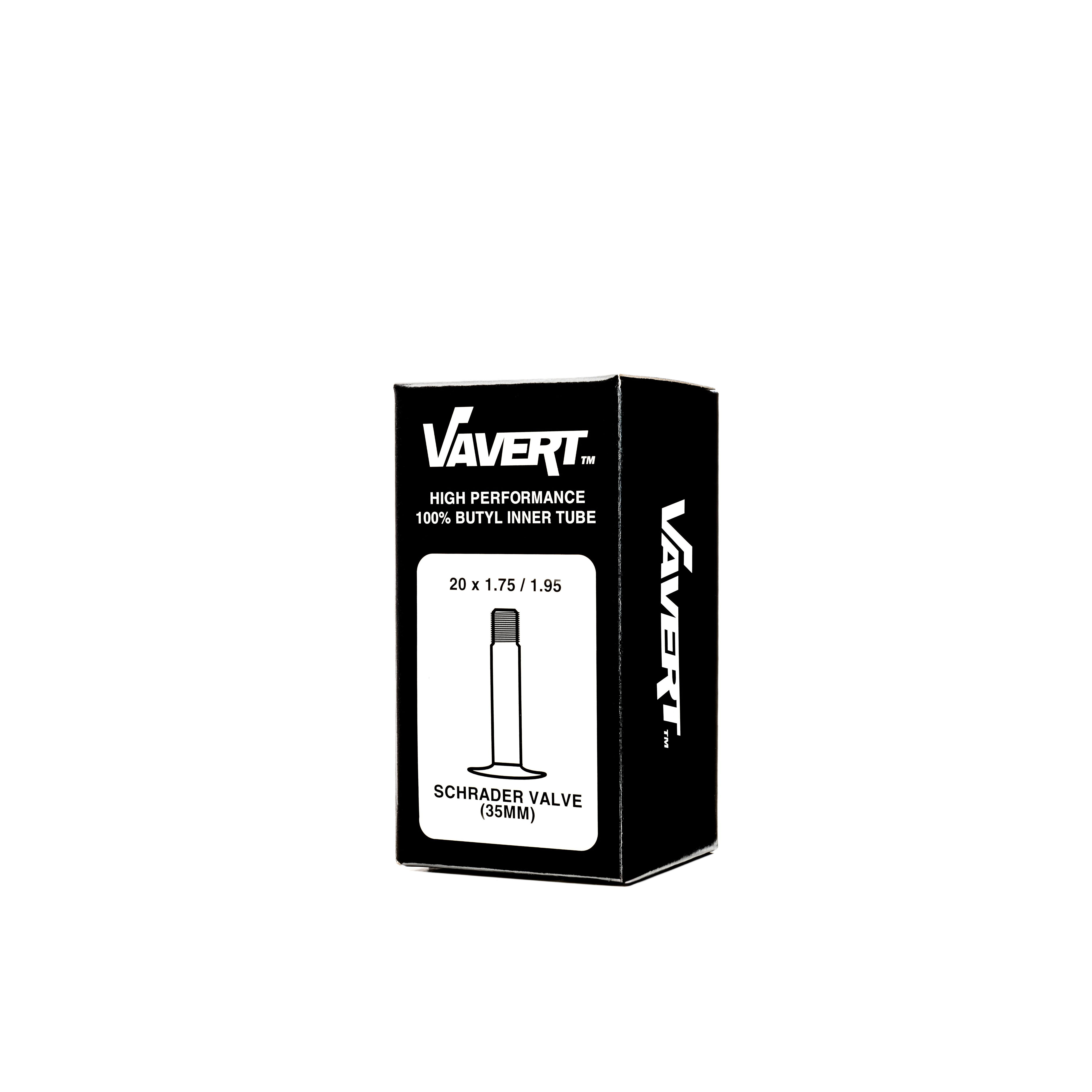 VAVERT Inner Tube 20x1.75/1.95 Schrader Valve