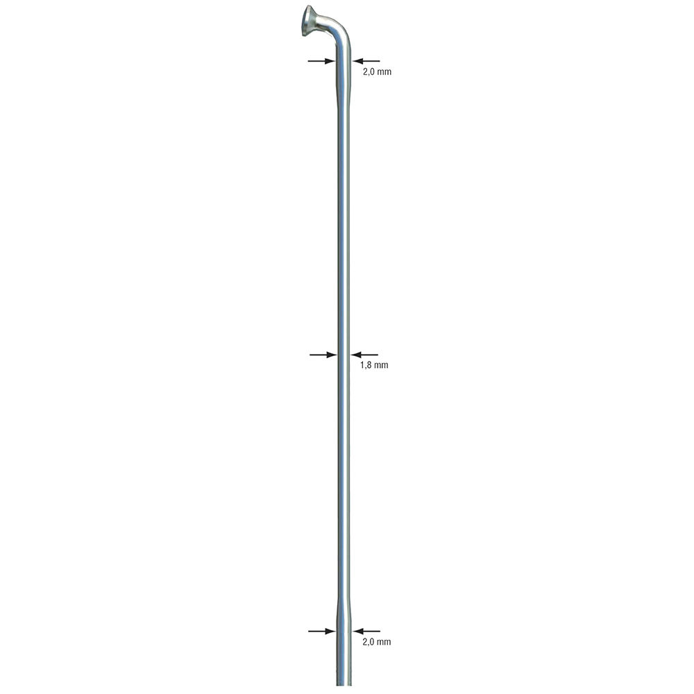 Sapim Race Silver J-Bend Uncut Spokes (500)