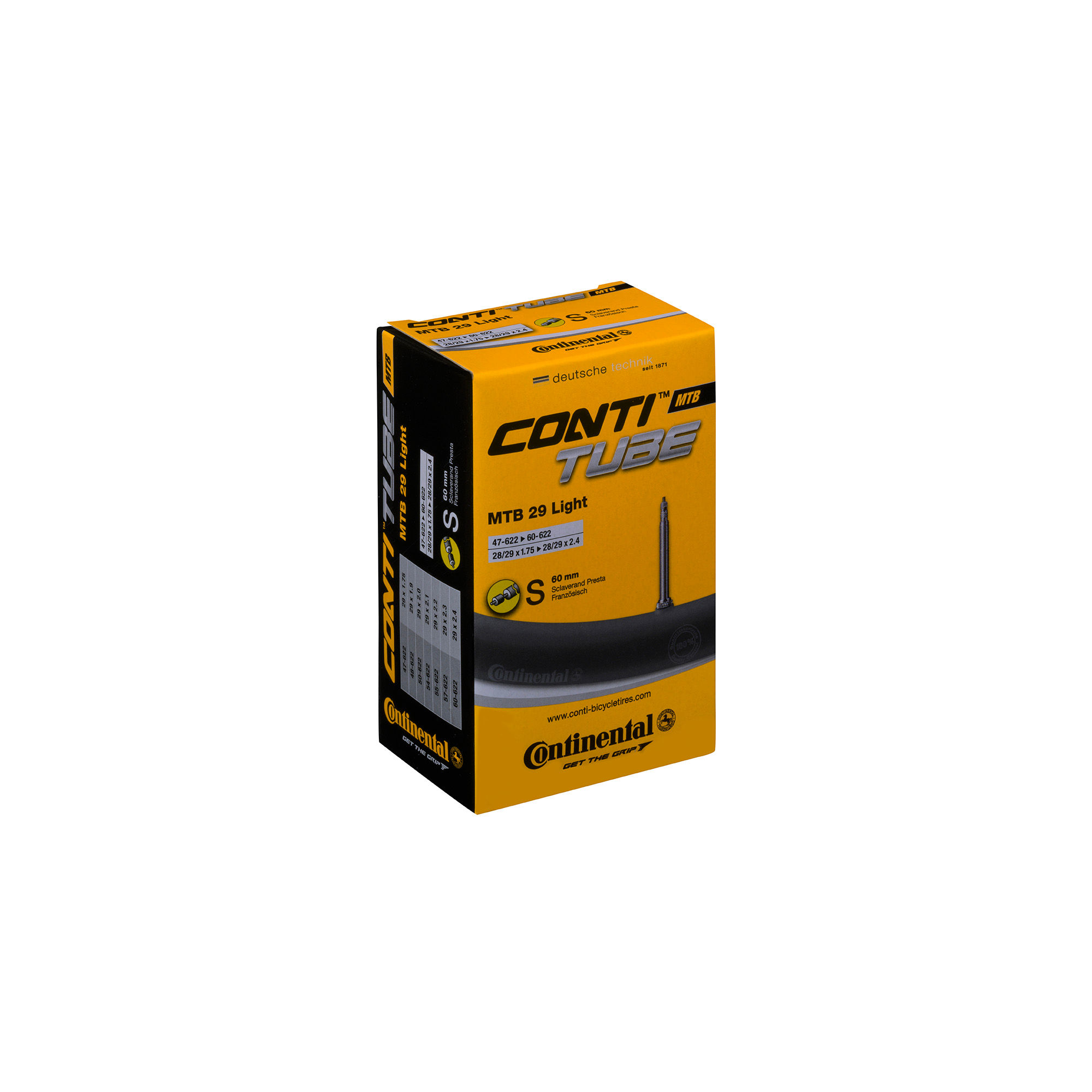 Continental MTB Tube Light - Presta 60mm Valve