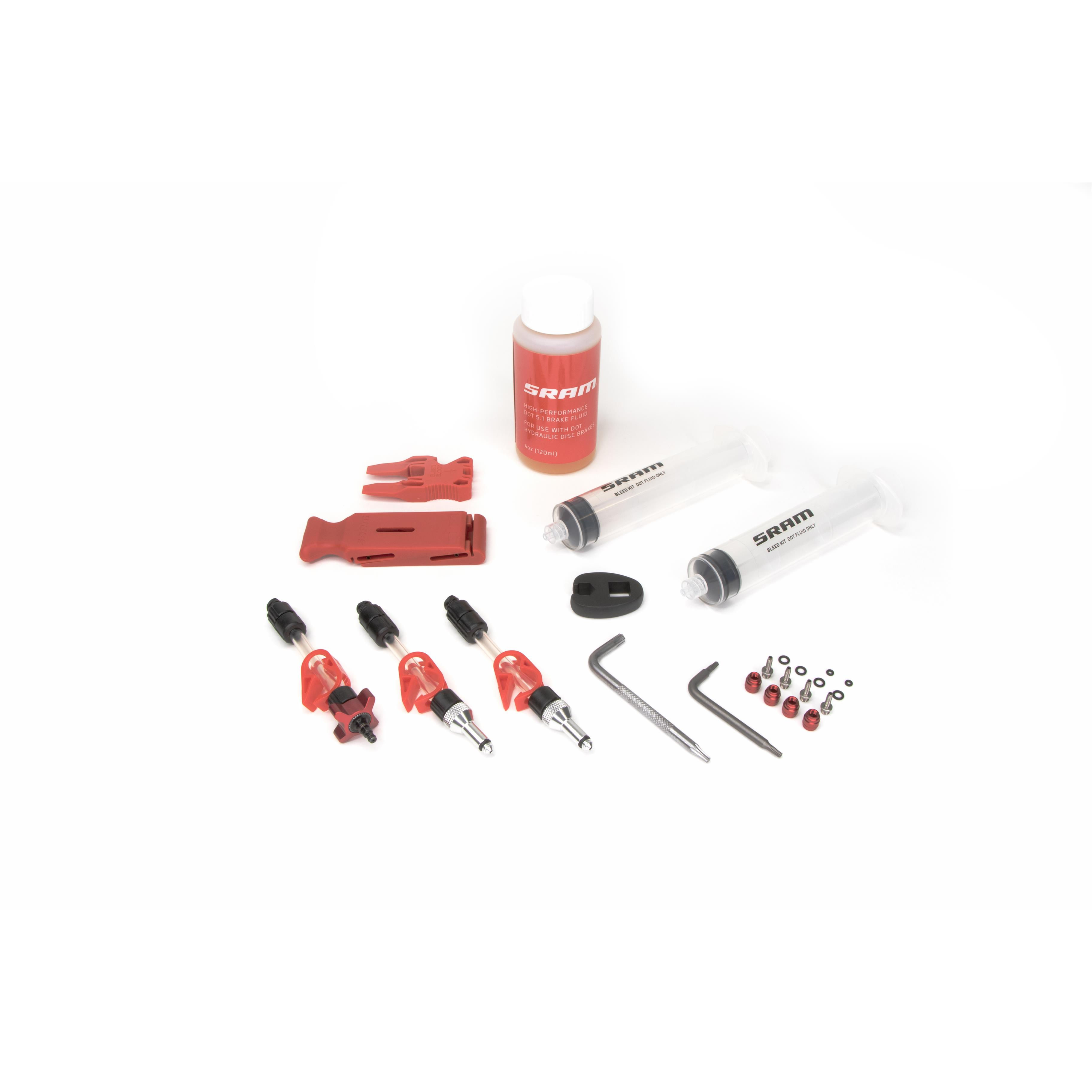 SRAM Standard Dot Brake Bleed Kit (2 Syringes/Fittings, Bleed Blocks, Torx