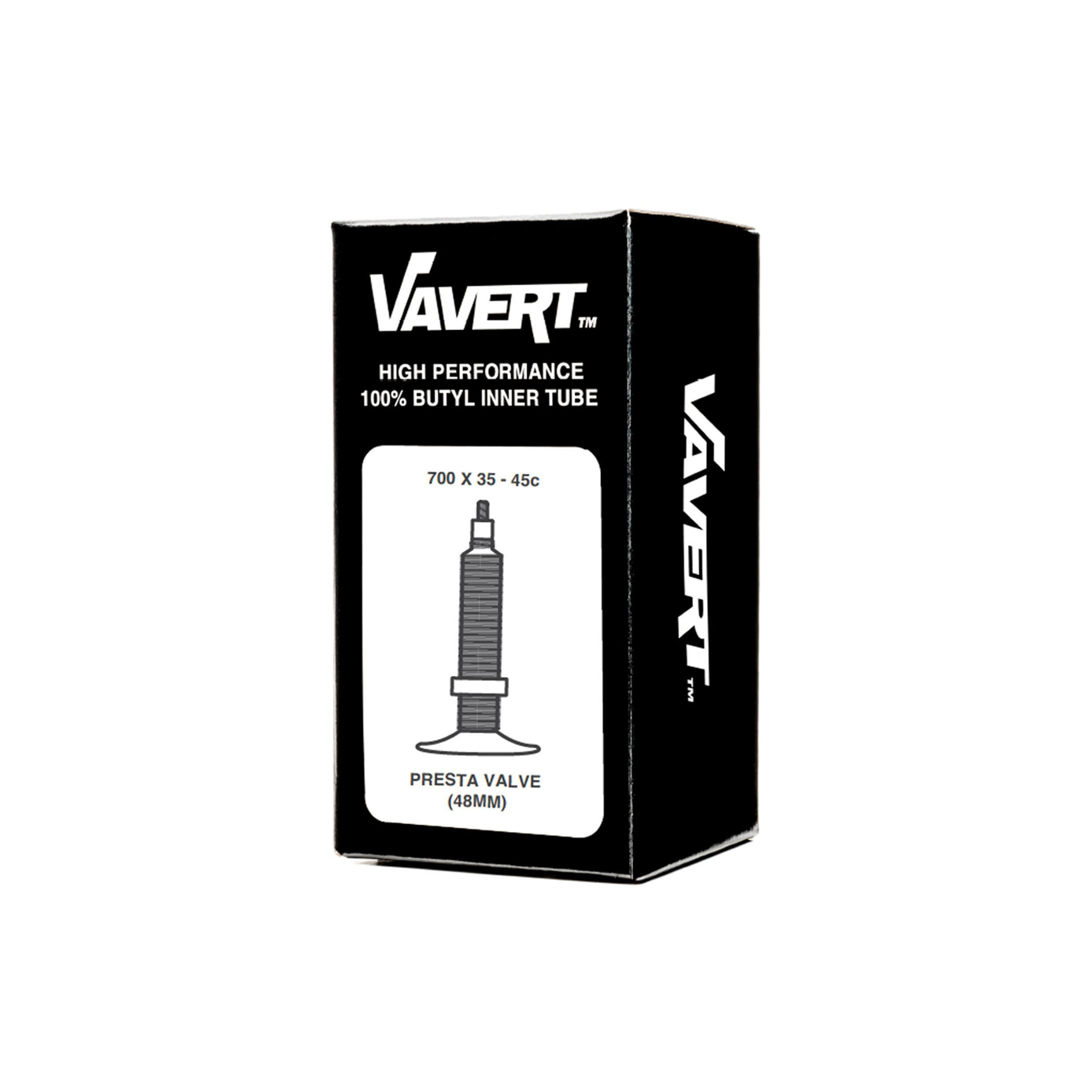 VAVERT 700x35-45c Presta Valve (48mm) Inner Tube