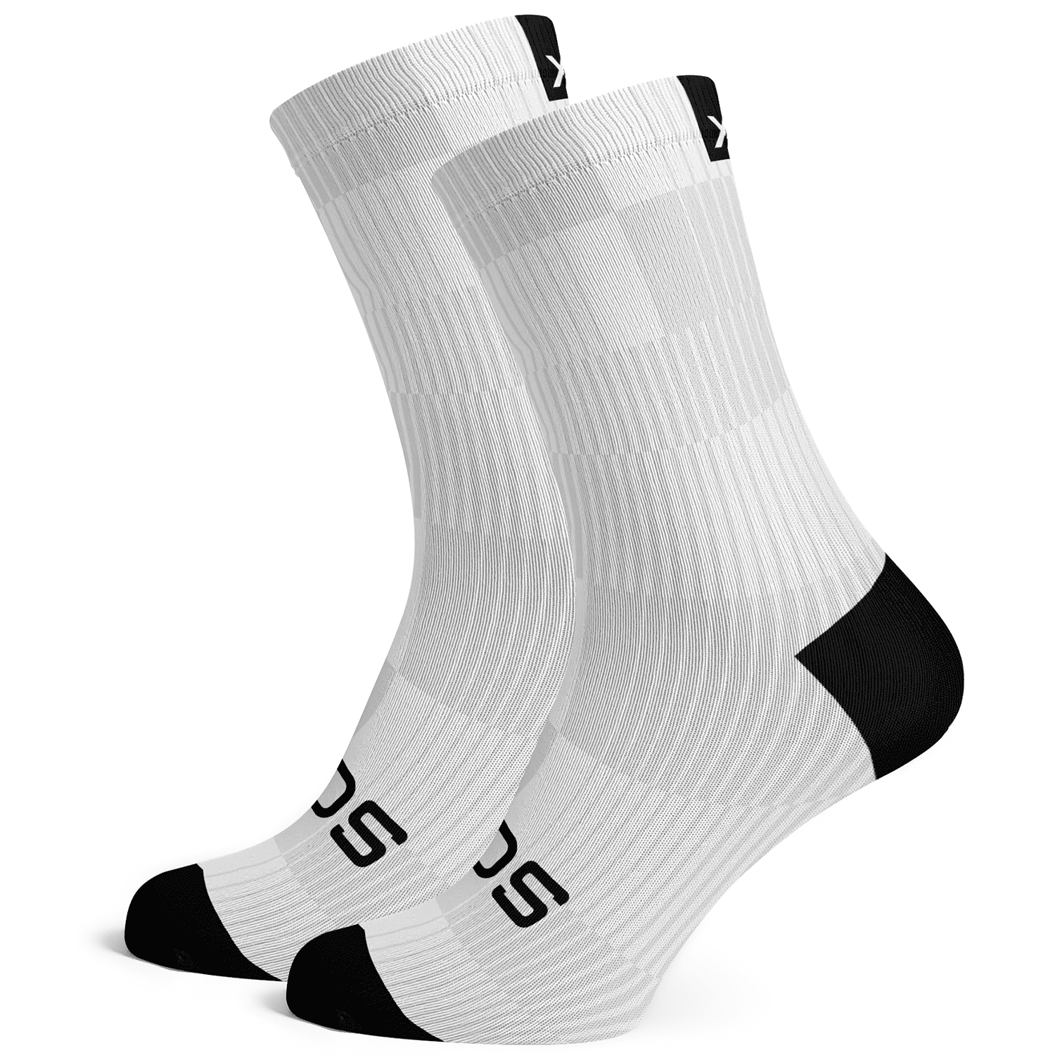 Sox Footwear Slight White Minimalist Premium Crew Socks