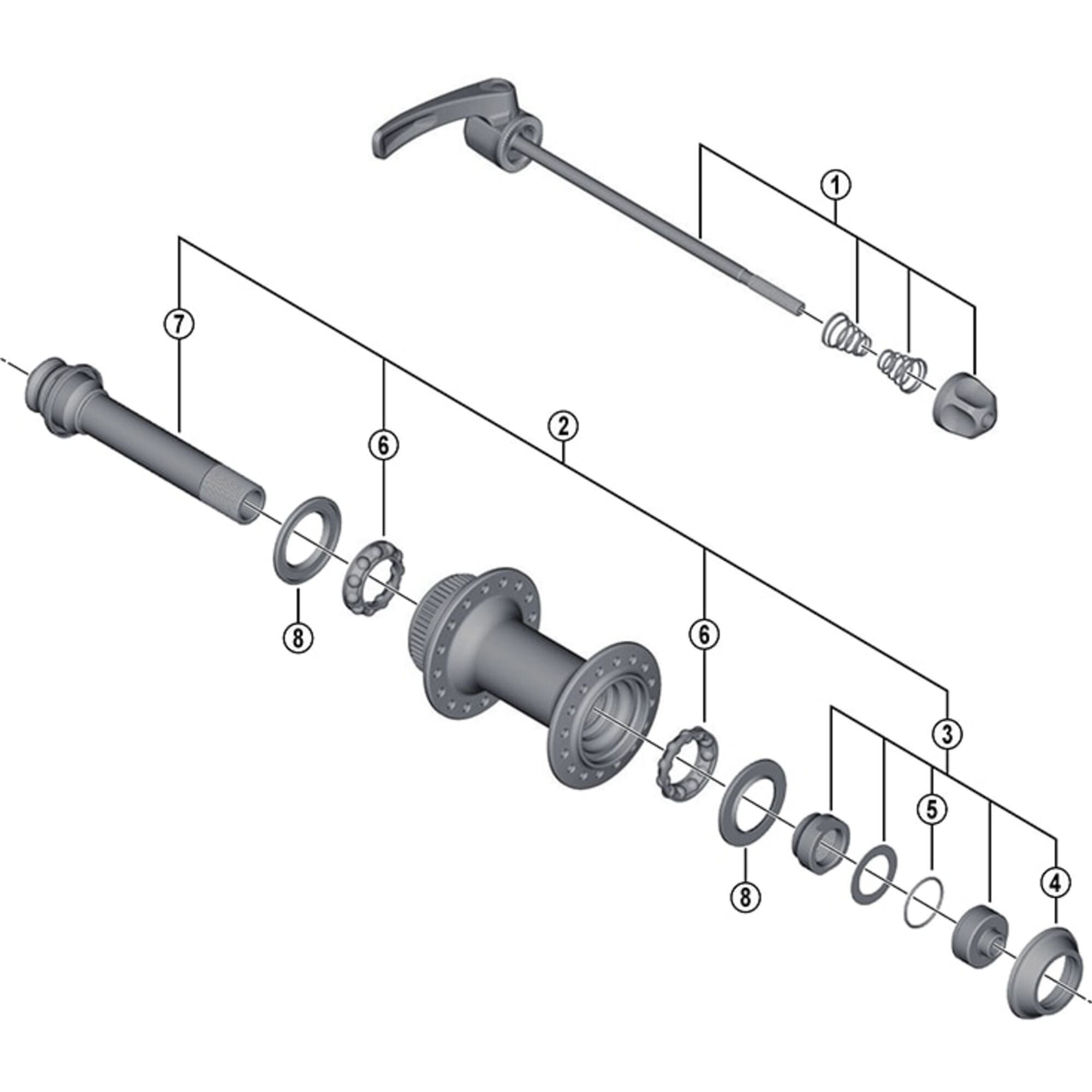 Shimano HB-M770 lock nut unit