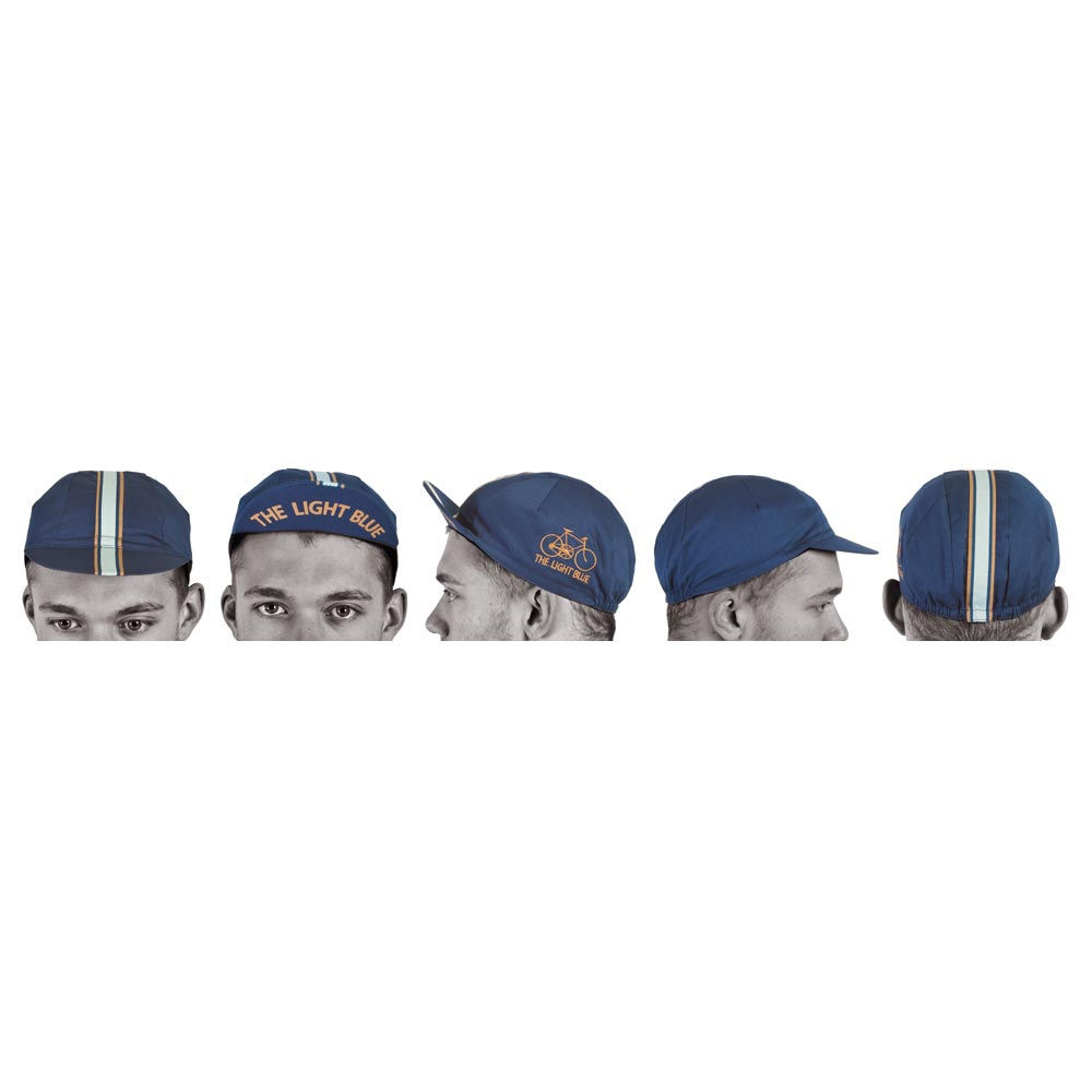 Light Blue Cotton Cycling Cap