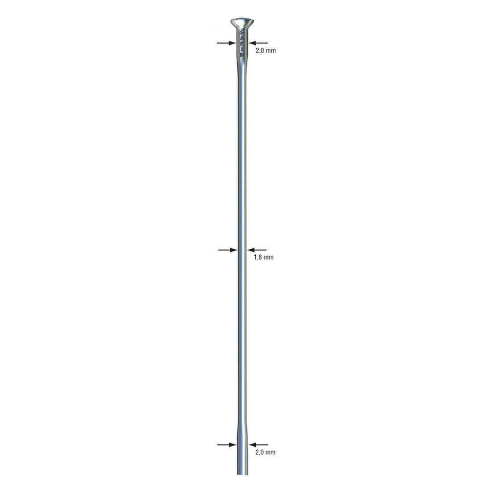 Sapim Race Silver Straight Pull Uncut Spokes (500)