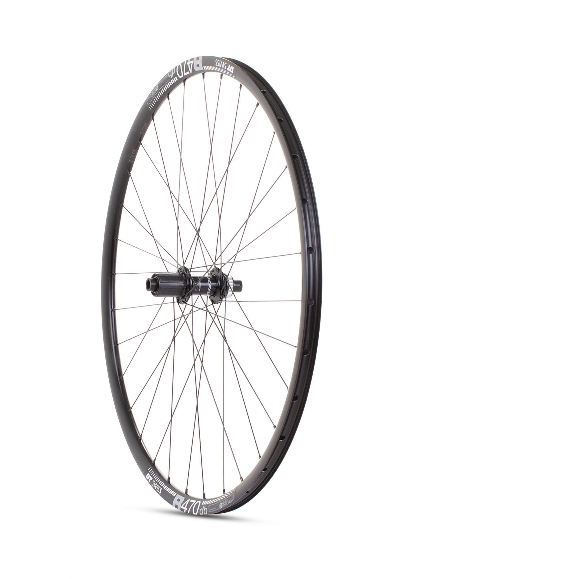 M Part Road Rear Disc Wheel Shimano 105 CL Hub TA 142x12mm DT R 470 Rim black