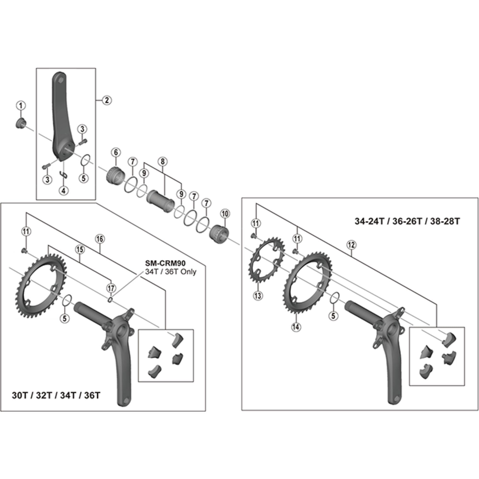 Shimano FC-7800 clamp bolt