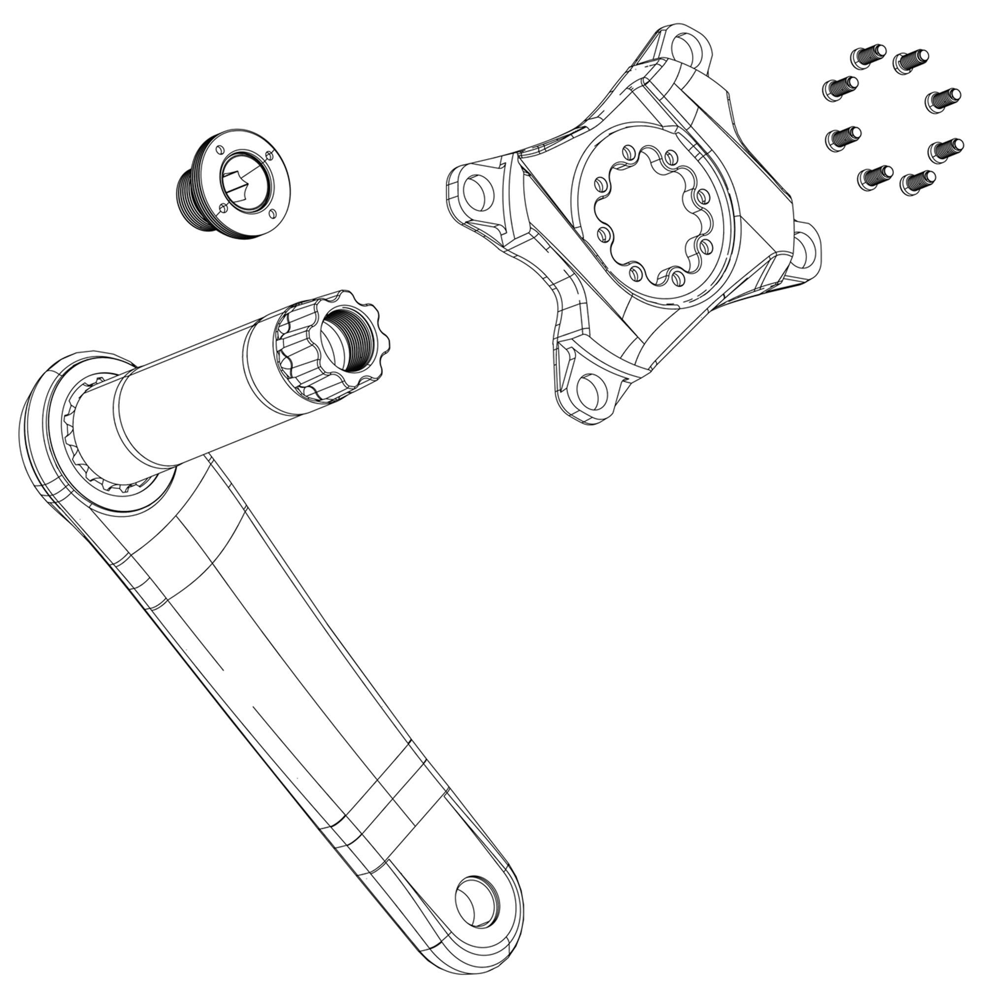 SRAM Crank Arm Bolt Kit Self-Extracting