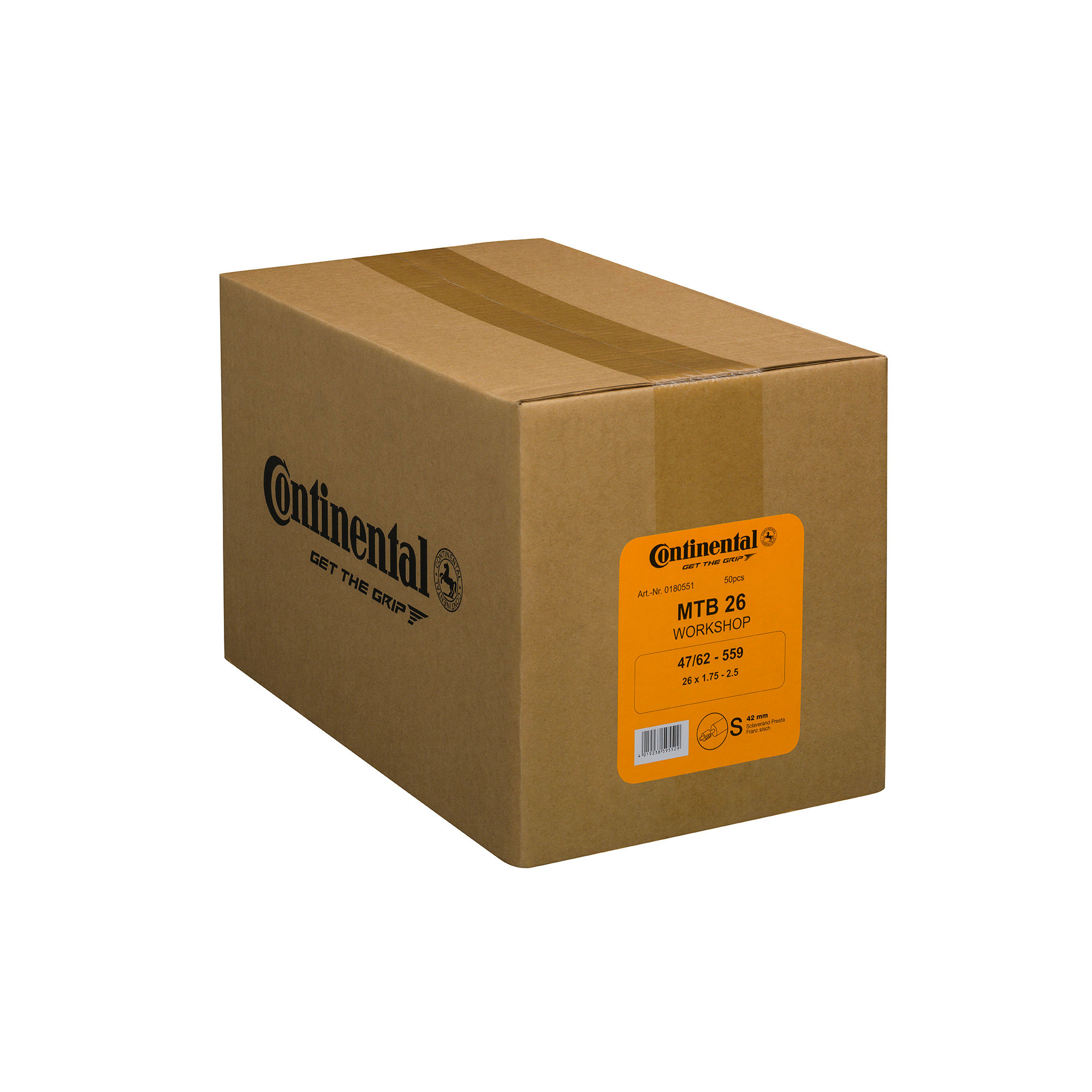 Continental Workshop Tubes - Presta 42mm Valve 50pcs