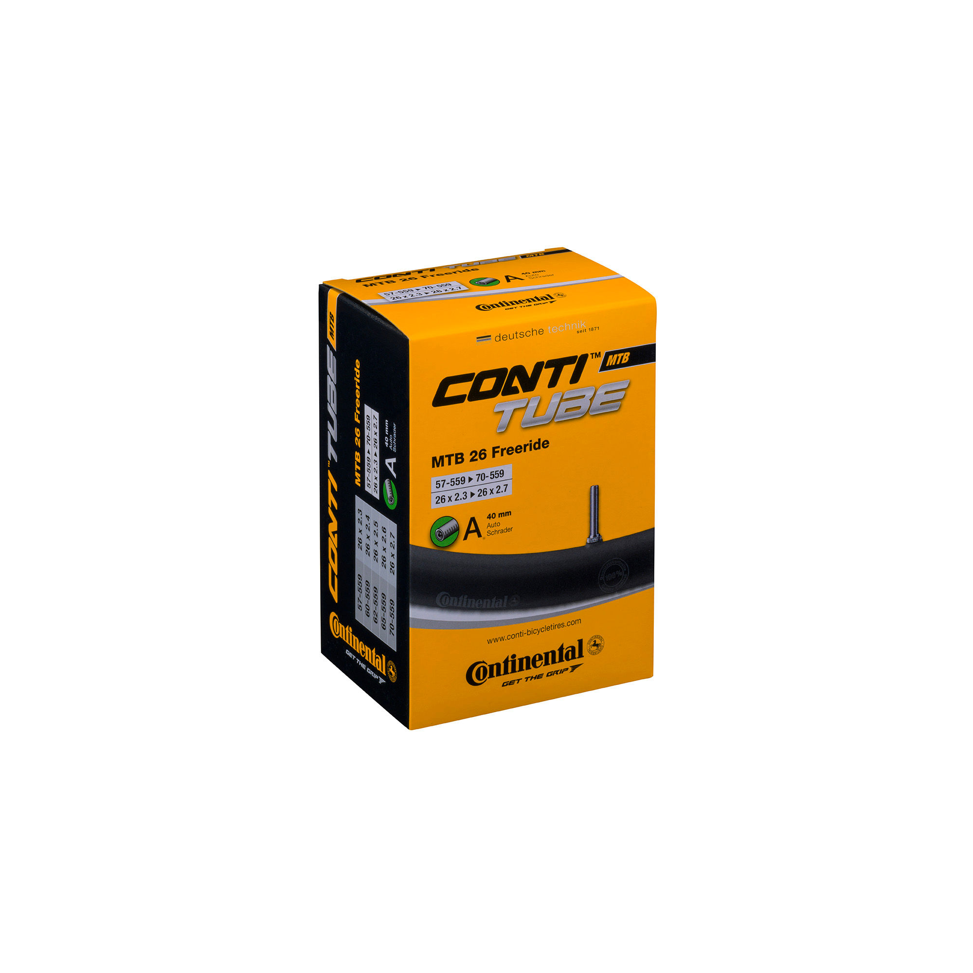 Continental MTB Tube Freeride - Schrader 40mm Valve