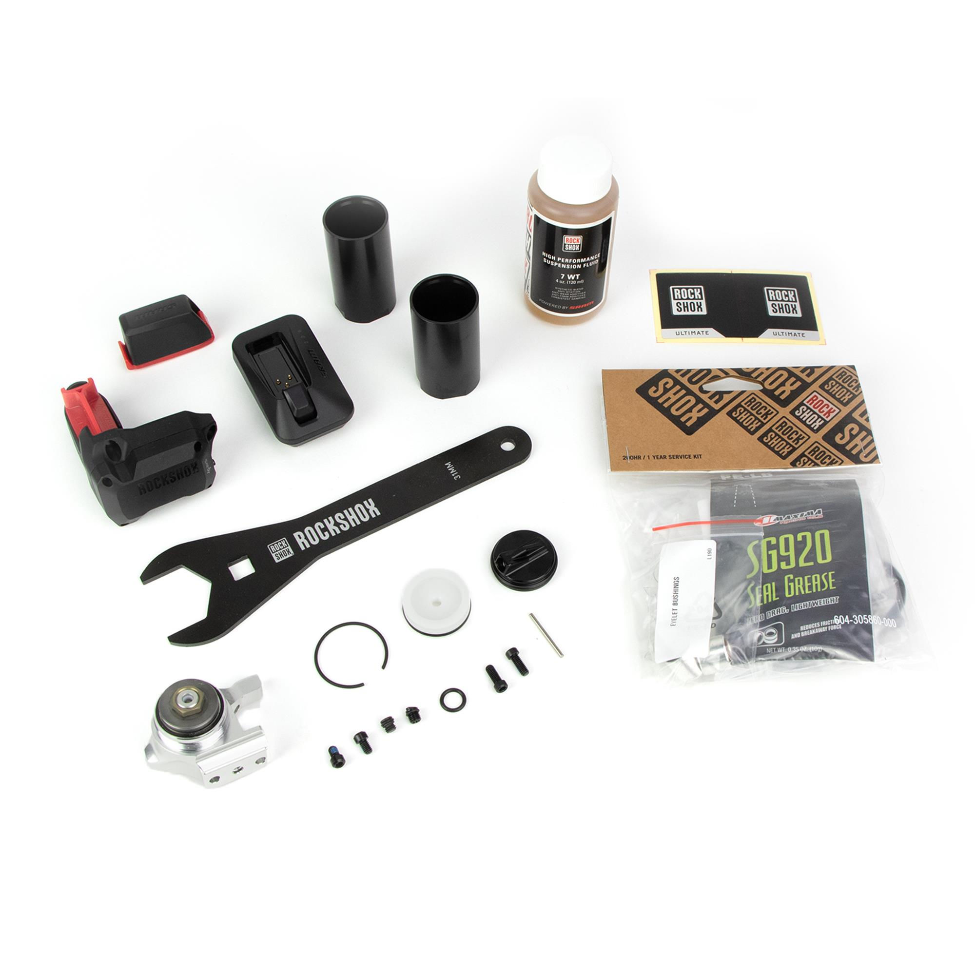 Rockshox Reservoir Upgrade Kit - Flight Attendant Reservoir Super Deluxe Air D1