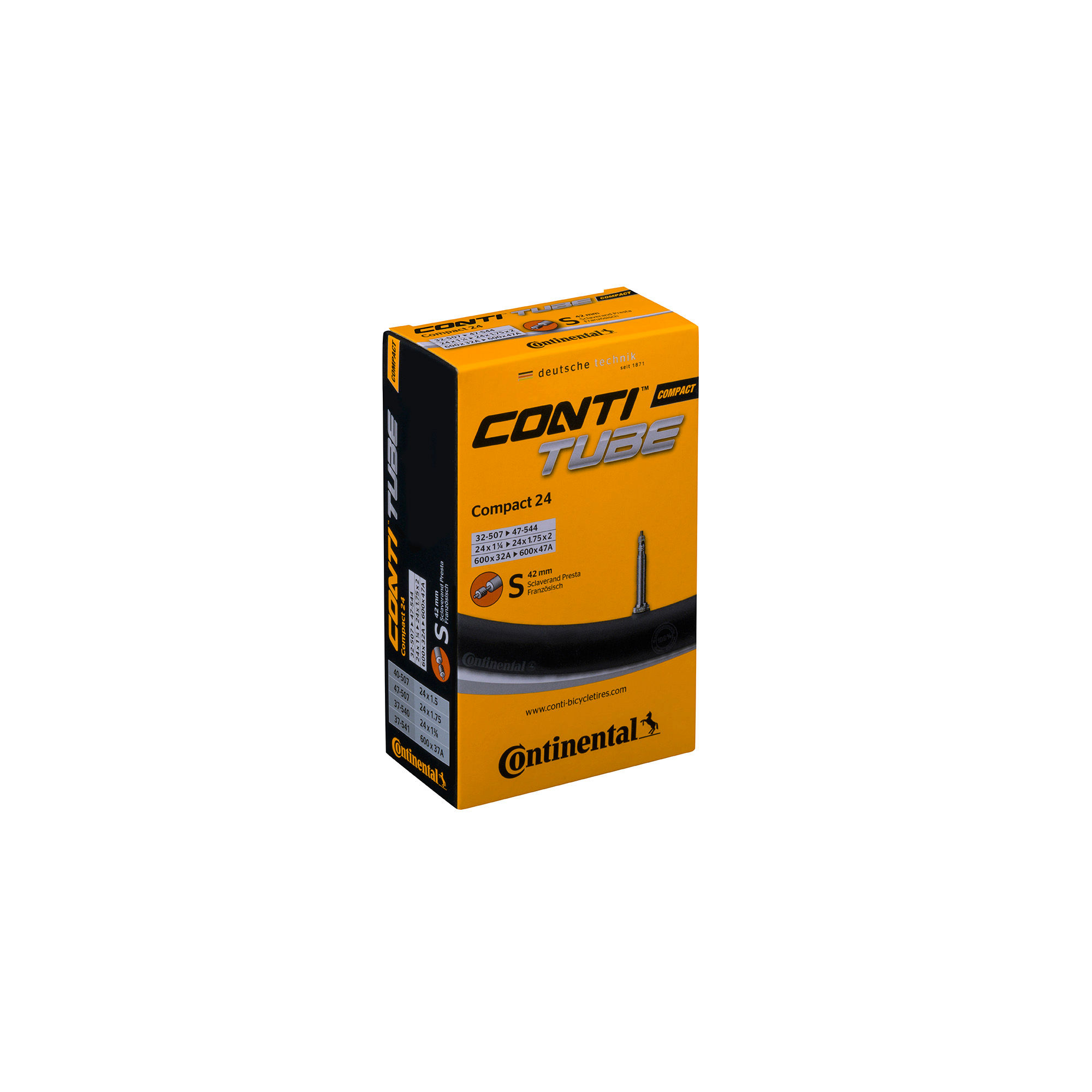 Continental Compact Tube - Presta 42mm Valve