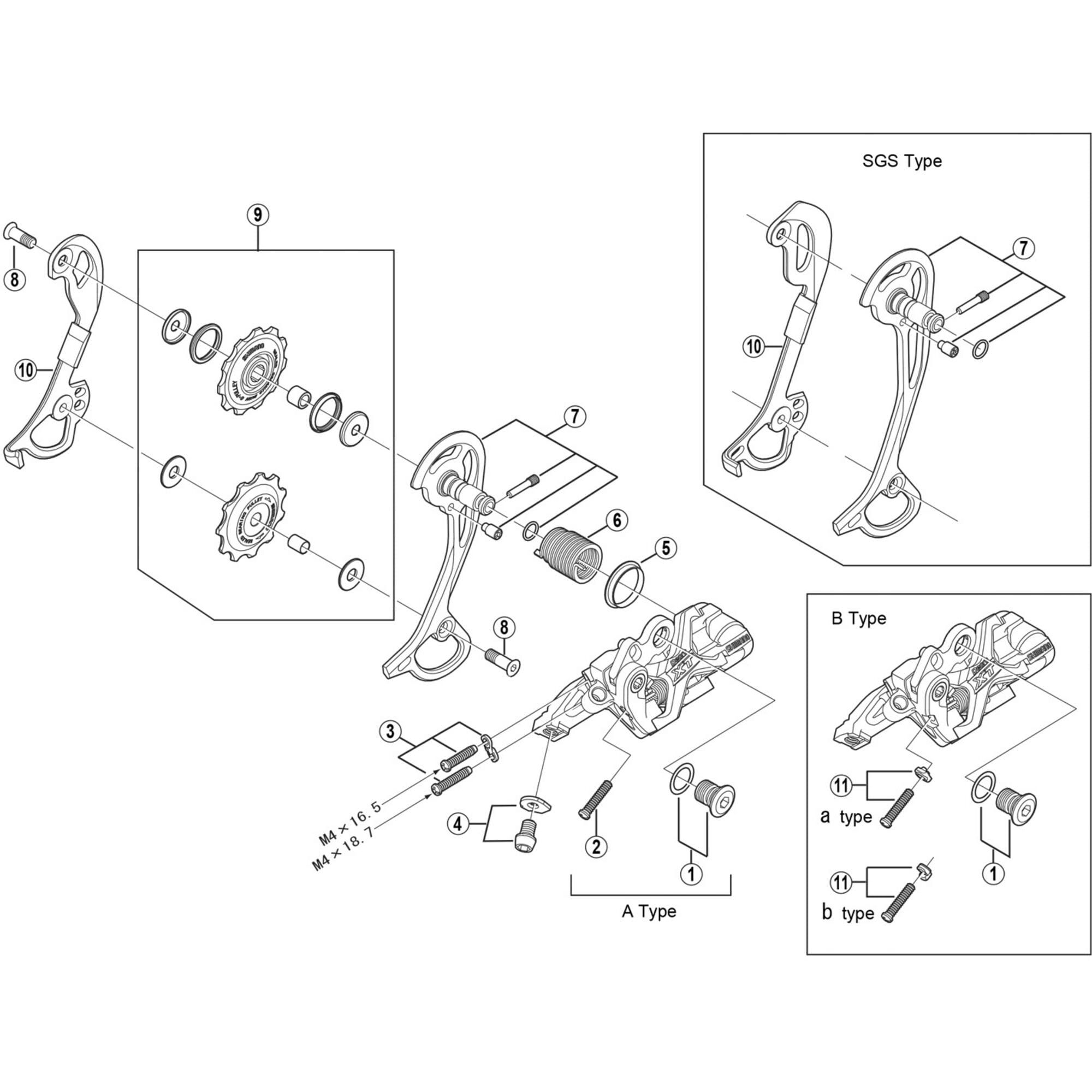 Shimano RD-M772 inner plate SGS
