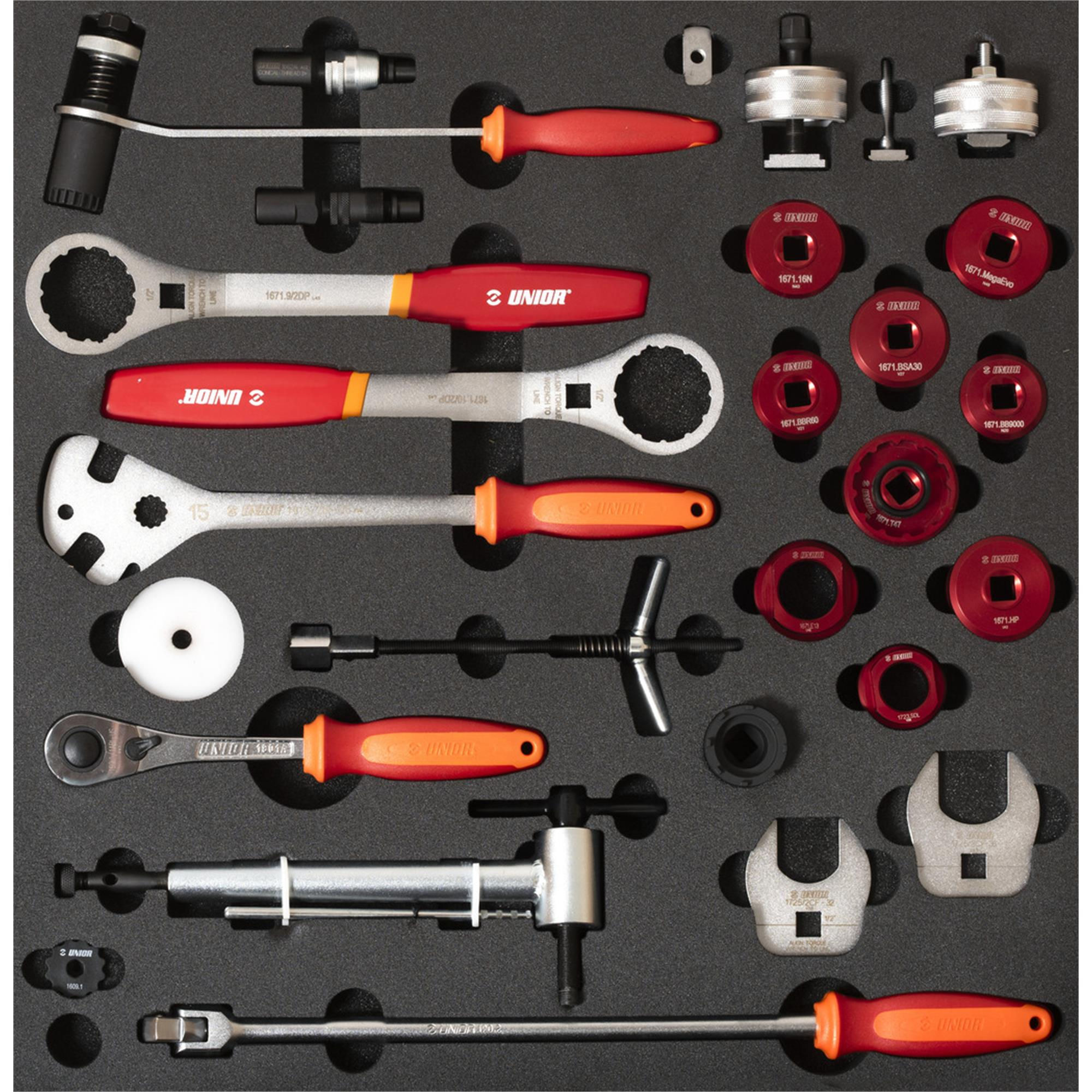 UNIOR Set Of Tools In Tray 2 For 2600A And 2600C - BB & Crank Tools 2024