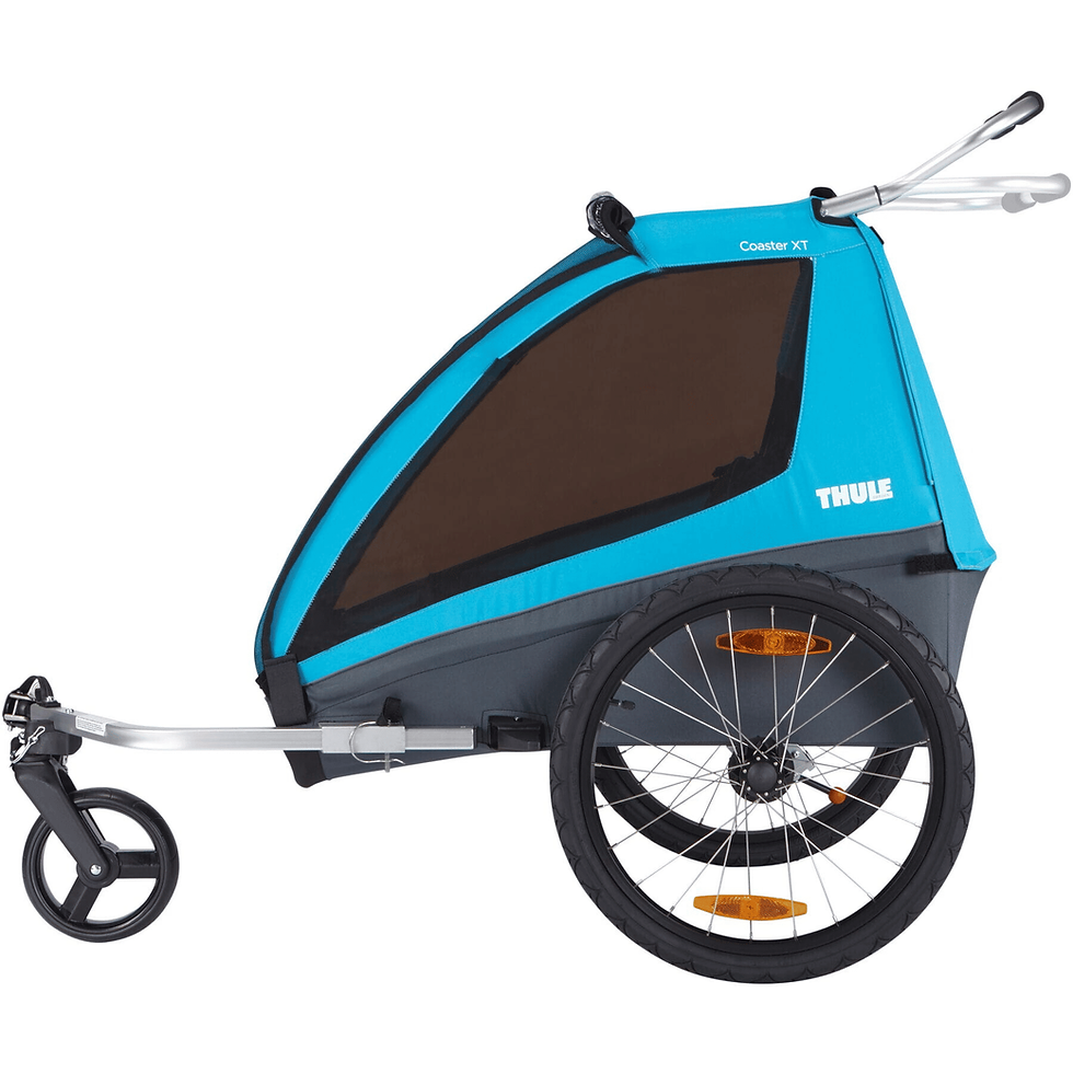 Thumbnail: Thule Coaster XT - 2-Seat Bike Trailer Blue