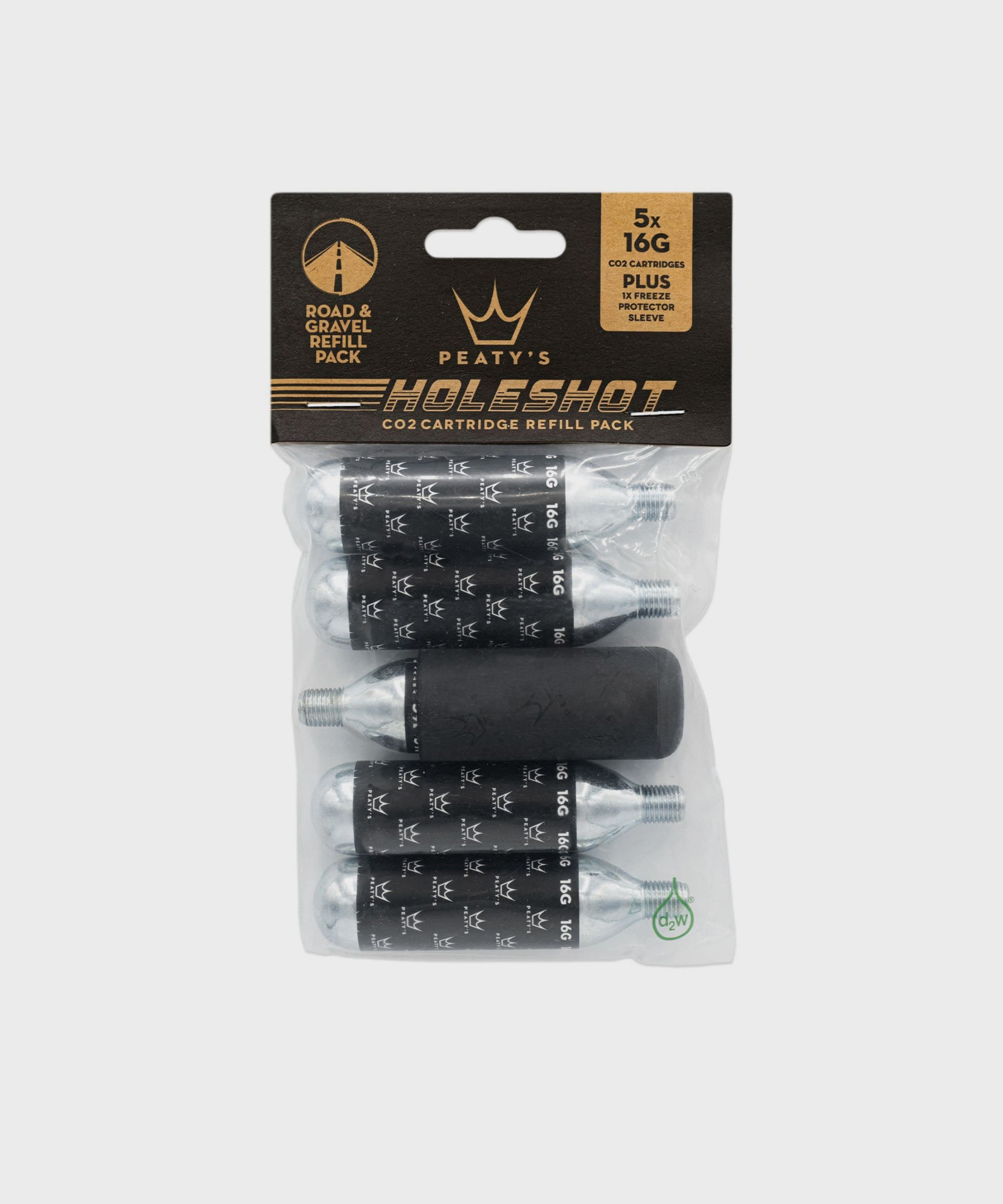Peaty's Holeshot CO2 Cartridge Refill Pack - Road & Gravel (16g)