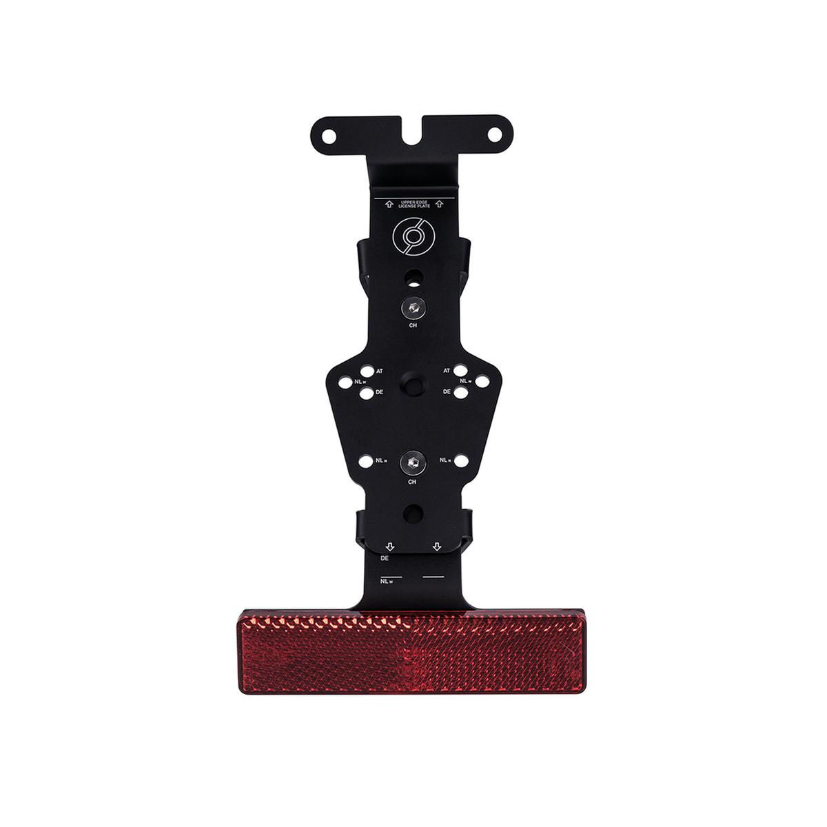 L1e universal Legal Kit, license plate holder incl. red retro reflector