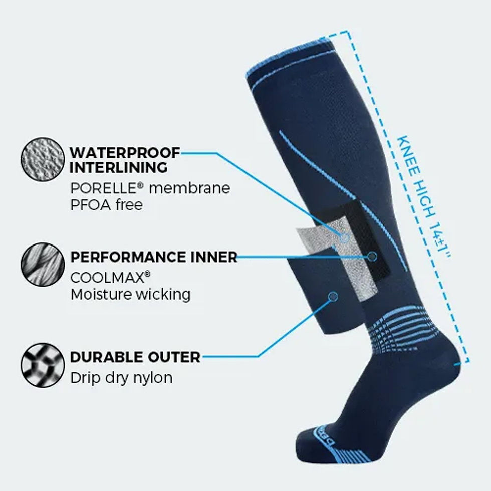 Thumbnail: Dexshell Longlite Socks Grey