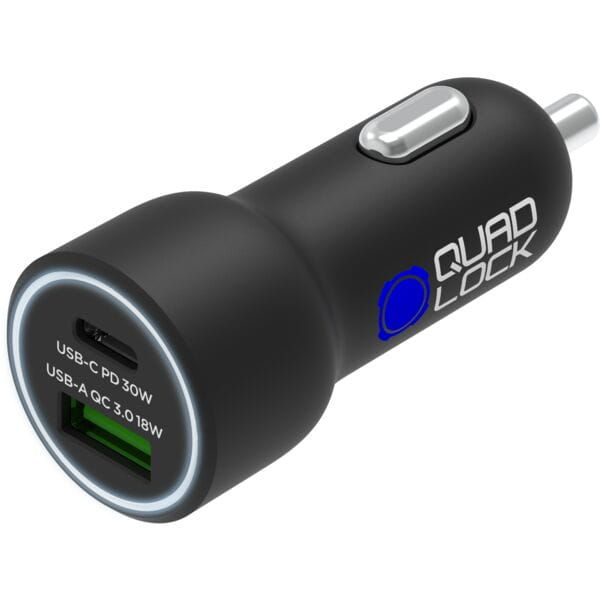 Quad Lock Dual USB 48W Dual Car Charger