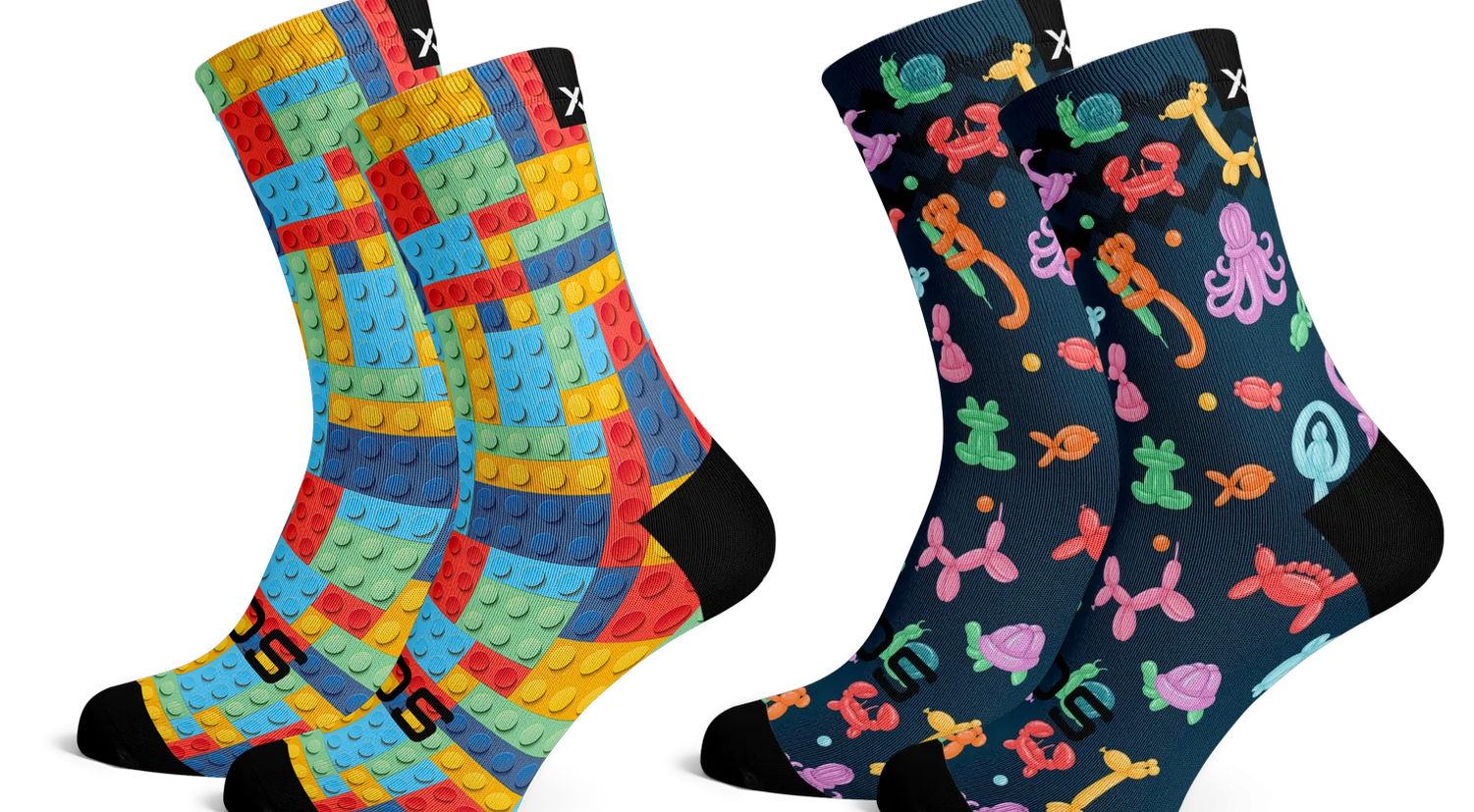 Sox Footwear Blocks & Balloon Combo Pack Kids (Size 9-12)