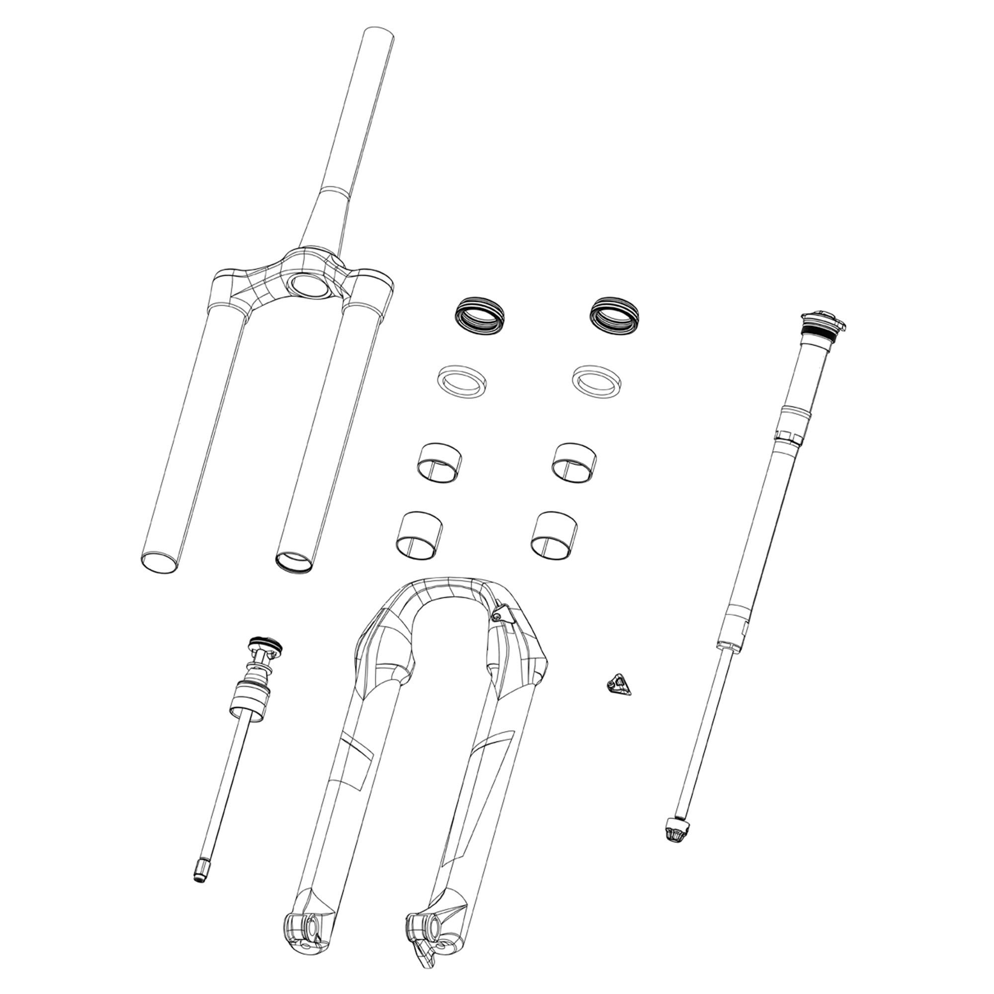 RockShox Fork Dust Wiper Kit - 38mm (Qty 20) - Zeb A1+ (2021+)/Domain B1