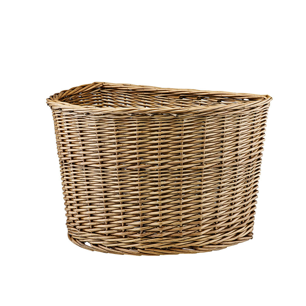 Adie Wicker D-Shaped Bicycle Basket