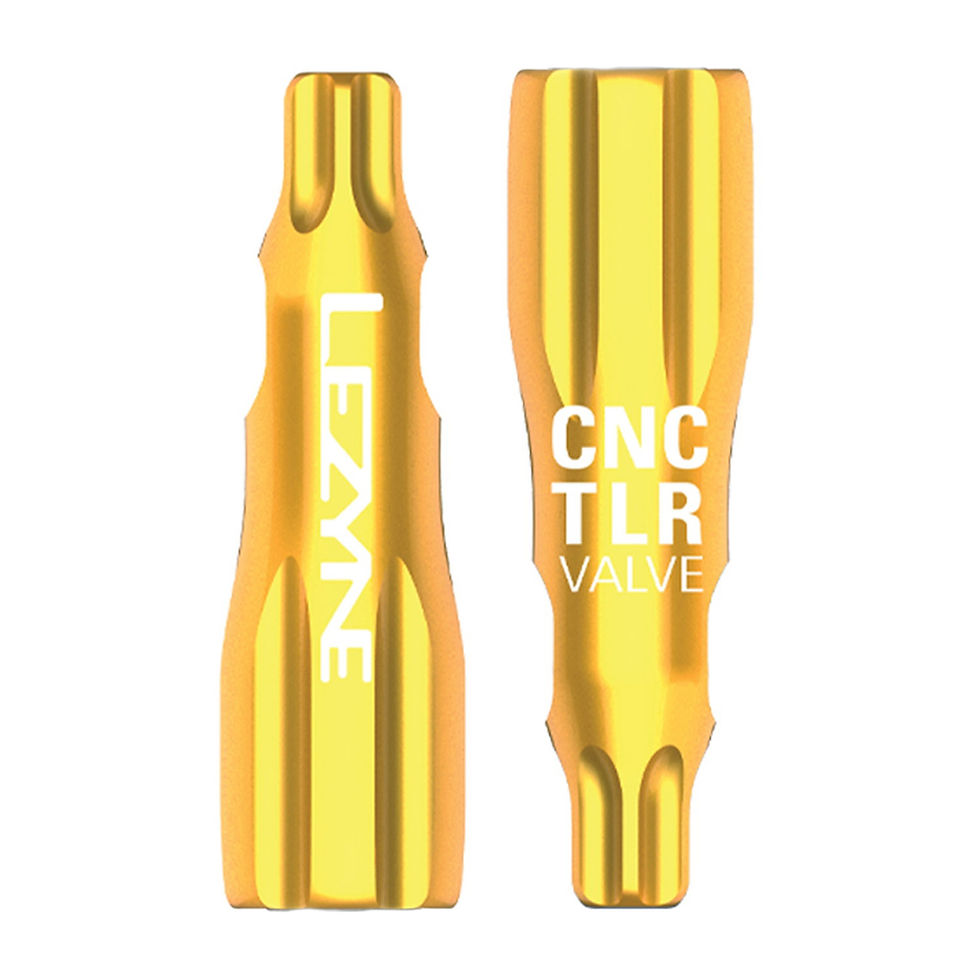 Thumbnail: Lezyne CNC TLR Valve Caps Only (Pair) Gold