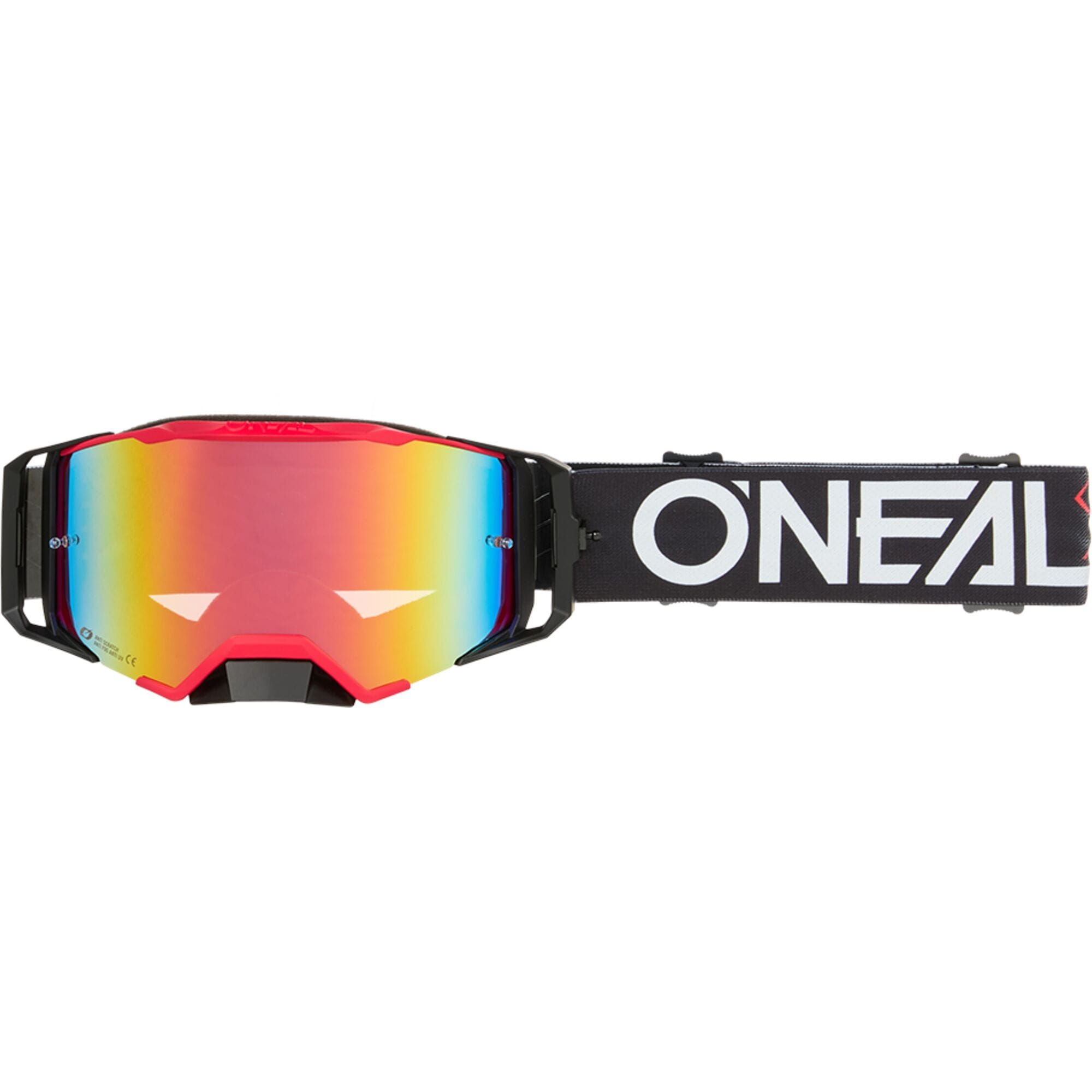 O'Neal B-33 Goggle HEXA Black/Red - Radium Red