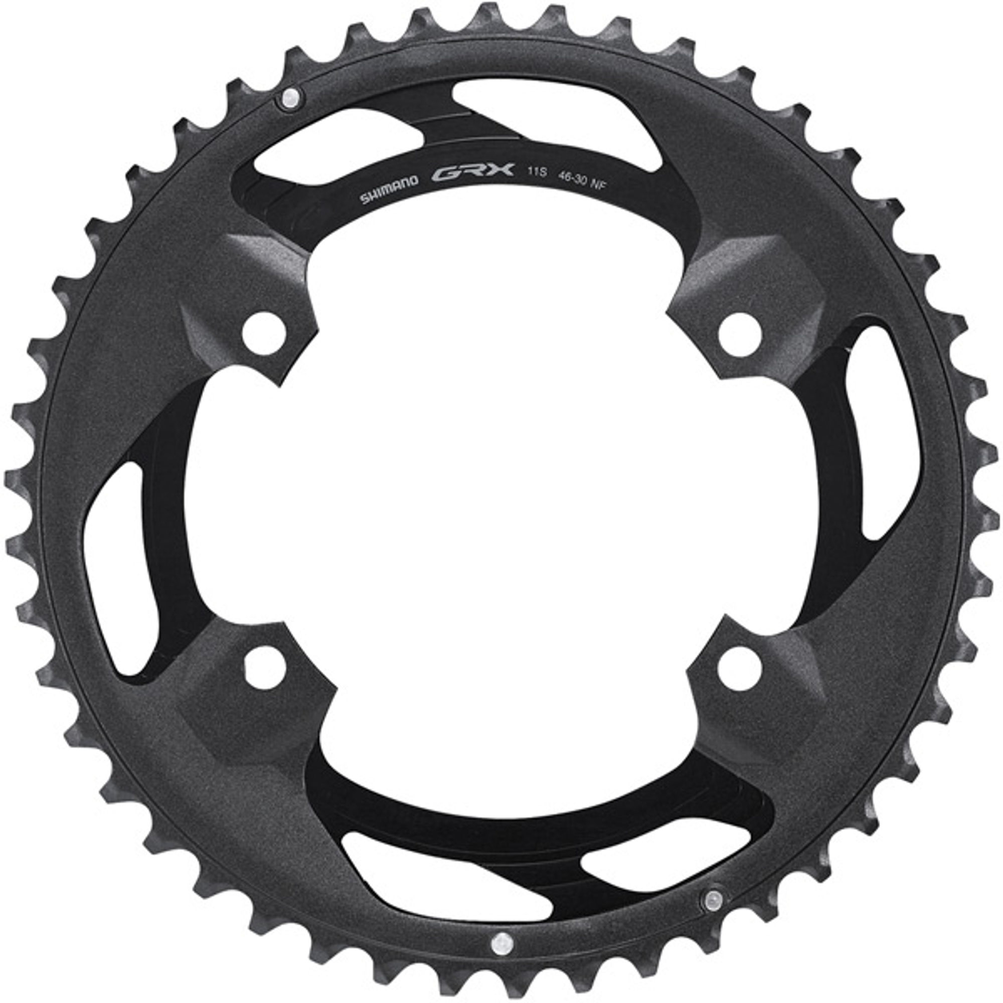 Shimano FC-RX600 GRX 11 speed double outer chainring 46T-NF, for 46-30T